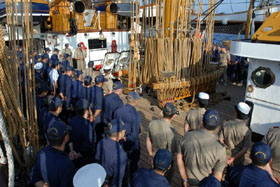 nave scuola amerigo vespucci lavori vita a bordo
